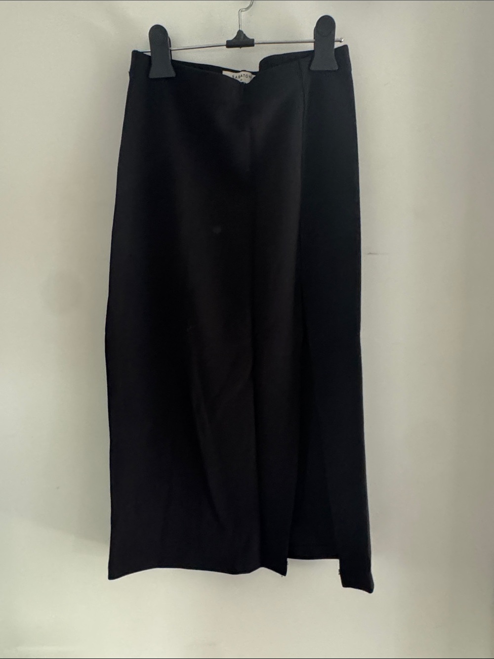 Babaton Black Maxi Skirt - Minimal Straight Cut